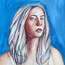 My project for course: Artistic Portrait with Watercolors. Een project van  Beeldende kunst, Schilderij, Aquarelschilderen y  Portrettekening van Anna-Maria Säntti - 03.07.2022