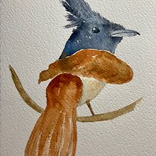 Meu projeto do curso: Retratos expressivos de animais em aquarela. Een project van Traditionele illustratie, Aquarelschilderen, Realistische tekening y Naturalistische illustratie van Carolina - 03.07.2022