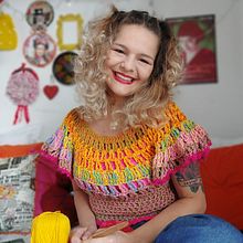 Meu projeto do curso: Técnicas de crochê para criar roupas coloridas. Fashion Design, Fiber Arts, DIY, Crochet, and Textile Design project by Clarissa Auler - 07.04.2022