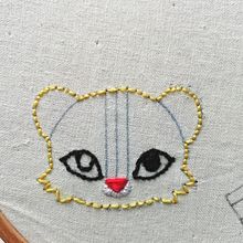 Mon projet du cours : Illustration de personnages avec un fil et une aiguille. Traditional illustration, Embroider, and Textile Design project by amelili - 07.04.2022