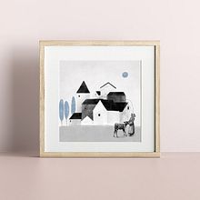 El desayuno, pero Adela siempre con la cabeza en otro sitio.. Een project van Traditionele illustratie van Lila Aquilicun - 04.07.2022