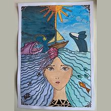 Mi proyecto del curso: Ilustración artística: dibuja tu imaginario. Un projet de Illustration traditionnelle, Peinture, Créativité, Dessin au cra, on , et Dessin de Alejandra Ceballos - 03.07.2022