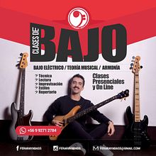 (afiche)  Diseño Afiche Clases de bajo. Un proyecto de Diseño, Ilustración tradicional, Publicidad, Diseño de carteles y Diseño gráfico de José Zappata - 03.07.2022