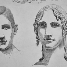 Mi proyecto del curso: Introducción al dibujo de retrato a lápiz. Artes plásticas, Desenho a lápis, Desenho, Desenho realista, e Desenho artístico projeto de maurodoporto - 03.07.2022
