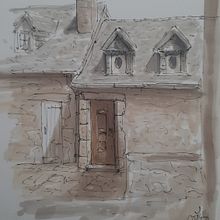 Sketching in France. Ilustração tradicional, Arquitetura, Esboçado, e Desenho projeto de Otmar Wert - 05.07.2022