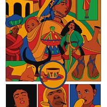 My project for course: Conceptualisation and Techniques of Digital Illustration . Design, Ilustrație tradițională & Ilustrație digitală de Hodaya Kabada - 07.05.2022