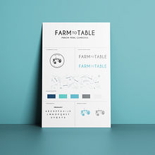 Farm to Table - Branding & Identity. Een project van  Ontwerp, Traditionele illustratie,  Br, ing en identiteit, Grafisch ontwerp, Logo-ontwerp, Digitaal ontwerp, Digitale tekening, Social media-ontwerp y Merkstrategie van lorlianne - 05.07.2022