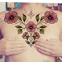 Mon projet du cours : Conception de tatouages végétaux avec Procreate. Een project van Traditionele illustratie, Digitale illustratie,  Tatoeageontwerp y  Botanische illustratie van amandeen - 06.07.2022