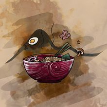 RAMEN. Un proyecto de Diseño, Ilustración tradicional y Diseño gráfico de Pilar Figueruela - 06.07.2022