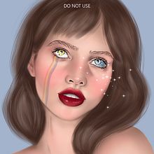 Mon projet du cours : Portraits numériques de style onirique avec Photoshop. Traditional illustration, Drawing, Digital Illustration, Portrait Drawing, Digital Drawing, and Digital Painting project by paulinegartner - 07.06.2022