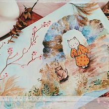 Mi proyecto del curso: Ilustración en acuarela con influencia japonesa. Traditional illustration, Drawing, and Watercolor Painting project by Maria Acevedo - 07.06.2022