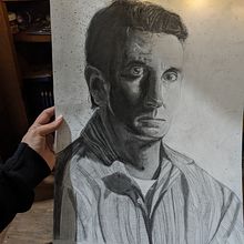 Mi padre. Traditional illustration, Fine Arts, Sketching, Pencil Drawing, Drawing, Portrait Drawing, Realistic Drawing, Artistic Drawing, and Figure Drawing project by Alexa Bazán - 07.06.2022