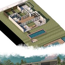 Mi proyecto del curso: Ilustración digital de proyectos arquitectónicos: CASA J . Arhitectură, Arhitectură peisagistică, Ilustrație digitală, Arhitectura digitală & Ilustrație arhitecturală de ferreyrabril - 07.06.2022