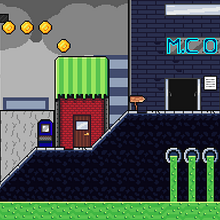 Meu projeto do curso: Criação de cenários pixel art para videogames. 2D Animation, 3D Animation, Video Games, Pixel Art, Game Design, and Game Development project by Cauã Carriço Guerrero - 07.07.2022