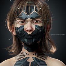 CYBERPUNK GIRL BY Oscar creativo . Een project van 3D, 3D-animatie,  3D-modellering, 3D-karakterontwerp,  3D-ontwerp,  3D-belettering, Digitale illustratie, Digitale fotografie, Ontwerp van personages, Karakteranimatie, 2D-animatie,  Ontwerp, Traditionele illustratie,  Reclame, Motion Graphics, Fotografie, Film, video en televisie, Kostuumontwerp,  Creativiteit,  Art direction y Digitaal ontwerp van Oscar Creativo - 07.07.2022