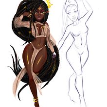 My project for course: Female Character Portraits in Procreate. Traditional illustration, Digital Illustration, and Digital Drawing project by eskx - 07.06.2022