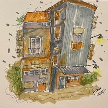 My project for course: Expressive Architectural Sketching with Colored Markers. Un proyecto de Bocetado, Dibujo, Ilustración arquitectónica, Sketchbook e Ilustración con tinta de Preksha Madan - 06.07.2022