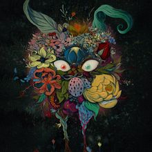 Garden creatures Ein Projekt aus dem Bereich Malerei mit Acr, l, Malerei und Zeichnen mit Buntstiften von Vorja Sánchez - 08.07.2022