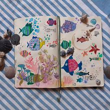 Il mio progetto del corso: Tecniche di illustrazione per sbloccare la tua creatività. Un projet de Design , Illustration traditionnelle, Beaux Arts, Peinture, Créativité, Créativité avec les enfants , et Carnet de croquis de Veronica Babbo - 08.07.2022