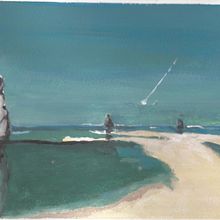 Meu projeto do curso: Pintura de paisagens atmosféricas com guache. Traditional illustration, Painting, and Gouache Painting project by Luiz Fernando Gomes - 08.29.2022