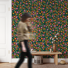 Colección Happimess para Enamorada del Muro (empapelados, murales para pared). Un proyecto de Ilustración tradicional, Decoración de interiores, Interiorismo y Pattern Design de Vik Arrieta - 01.09.2019