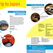 Diseño para folleto turístico de Japón. Advertising, Design, Graphic Design, and Marketing project by Luca Mendieta - 07.10.2022