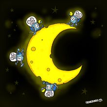Ratones en la Luna. Ilustração tradicional, Ilustração infantil, e Literatura infantil projeto de Tremebundo Studio - 10.07.2022