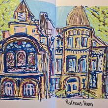 A trip around the world. Traditional illustration, Creativit, Drawing, and Sketchbook project by info_100569 - 07.11.2022