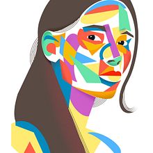 My project for course: Geometric Portraits with Procreate. Un proyecto de Ilustración tradicional e Ilustración digital de Jonathan Hall - 10.07.2022
