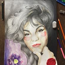 Meu projeto do curso: Retrato em aquarela a partir de uma fotografia Ein Projekt aus dem Bereich Traditionelle Illustration, Aquarellmalerei und Porträtzeichnung von João Luiz Alves - 10.07.2022