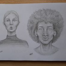Estudos de Retrato. Projekt z dziedziny Trad, c i jna ilustracja użytkownika mairasb97 - 11.07.2022