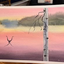 My project for course: Atmospheric Landscapes in Watercolor  Ein Projekt aus dem Bereich Bildende Künste, Malerei und Aquarellmalerei von aroyzen1983 - 09.08.2022