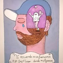 Fantasma y recuerdos. Traditional illustration, Painting, Creativit, Pencil Drawing, and Drawing project by Juan Carlos Román - 07.05.2022