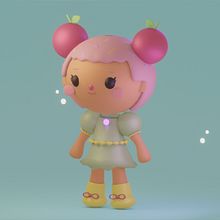 Meu projeto do curso: Criação de personagens Kawaii em 3D com Blender Ein Projekt aus dem Bereich Traditionelle Illustration, Design von Figuren, Digitale Illustration, 3-D-Modellierung und Manga von Viviane Machado - 09.07.2022