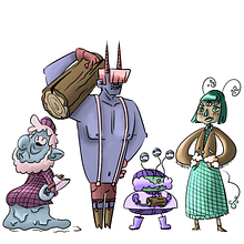Mi proyecto del curso: Fábrica de personajes ilustrados. Un progetto di Illustrazione tradizionale, Character design, Illustrazione digitale, Illustrazione infantile e Narrativa di Cristina Alonso Jaraquemada - 11.07.2022