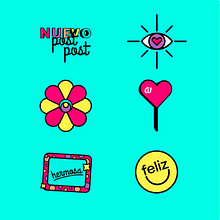 Mi proyecto del curso: Motion graphics para redes sociales: crea un pack de stickers. Traditional illustration, Motion Graphics, Animation, Character Design, Social Media Design, and Design project by Jenny Barrón - 06.04.2022