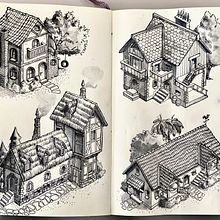 Meu projeto do curso: A arte de desenhar: transforme seus rabiscos em arte. Een project van Traditionele illustratie, Tekening met potlood,  Tekening y Sketchbook van Fernanda Nascimento - 11.07.2022