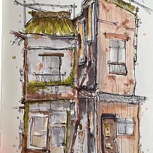 My project for course: Expressive Architectural Sketching with Colored Markers. Sketching, Drawing, Architectural Illustration, Sketchbook & Ink Illustration project by griet - 07.05.2022