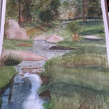Mi proyecto del curso: Paisajes naturales en acuarela. Fine Arts, Painting, and Watercolor Painting project by Martha Ortiz - 07.12.2022