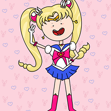 Mi proyecto del curso: Ilustración kawaii: crea personajes encantadores. Een project van Traditionele illustratie, Ontwerp van personages y Manga van Mel Onoriaga - 12.07.2022