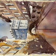 Mon projet du cours : Représentation architecturale à l'aquarelle. Un projet de Illustration traditionnelle, Esquisse , Dessin, Aquarelle, Illustration architecturale , et Carnet de croquis de caroguizou - 12.07.2022