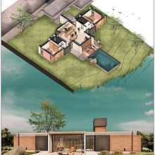 Mi proyecto del curso: Ilustración digital de proyectos arquitectónicos Ein Projekt aus dem Bereich Architektur, L, schaftsbau, Digitale Illustration, Digitale Architektur und Architektonische Illustration von Andres Gutierrez - 13.07.2022