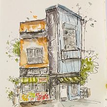 My project for course: Expressive Architectural Sketching with Colored Markers. Een project van  Schetsen,  Tekening,  Architecturale illustratie, Sketchbook y  Illustratie met inkt van leola72000 - 13.07.2022