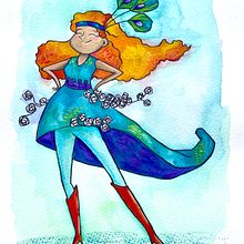 My project for course: Illustrated Characters Factory. Ilustração tradicional, Design de personagens, Ilustração digital, Ilustração infantil, e Narrativa projeto de Cathy Spee Cathy - 13.07.2022