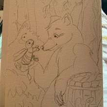 Mon projet du cours : Personnages animaux à l’aquarelle pour livres jeunesse. Een project van Traditionele illustratie,  Beeldende kunst, Schilderij,  Tekening, Aquarelschilderen, Kinderillustratie y Verhaallijn van lady80 - 13.07.2022