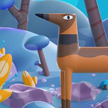 My project for course: Cinema 4D: Bring Playful 3D Illustrations to Life. Traditional illustration, 3D, Digital Illustration, and 3D Modeling project by Mohamed Ghareab - 07.13.2022