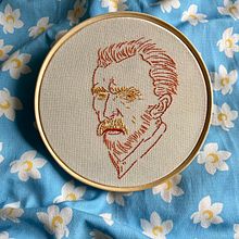 Meu projeto do curso: Criação de retratos bordados . % Beatrix Reche tarafından hazırlanan Nakış, Ve Tekstil Tasarımı projesi - 07.12.2022