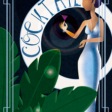 Mi proyecto del curso: Ilustración digital estilo art déco Ein Projekt aus dem Bereich Traditionelle Illustration, Bildende Künste, Plakatdesign, Digitale Illustration, Werbung, Design, Design von Garderoben und Events von Laura Garcia Catalan - 13.07.2022