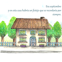 La niña del vestido celeste. Un progetto di Illustrazione tradizionale, Character design, Design editoriale, Scrittura, Disegno, Stor, board, Illustrazione infantile, Narrativa, Scrittura creativa e Letteratura per bambini e ragazzi	 di Pao Andrade - 04.01.2023