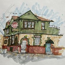 My project for course: Expressive Architectural Sketching with Colored Markers. Un projet de Esquisse , Dessin, Illustration architecturale, Carnet de croquis et Illustration à l'encre de Beejay - 14.07.2022